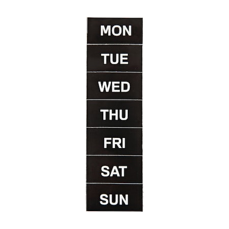 Mastervision MasterVision Set of "Days of the Week" White Board Calendar Magnets, 7 Magnets, Mon-Sun, 1" x 2" FM1007